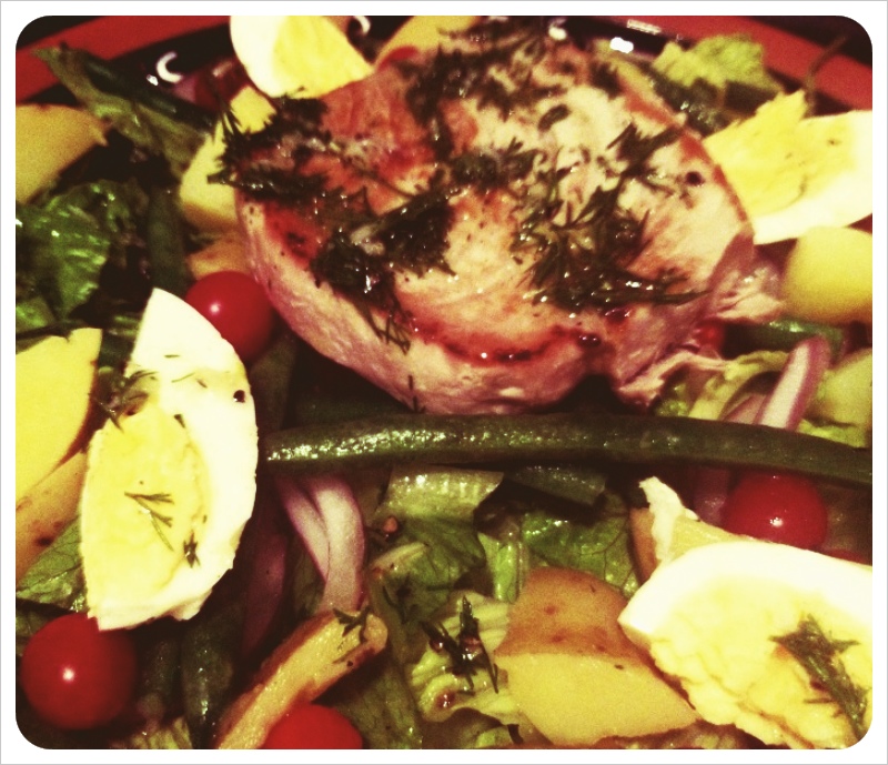 my take on a tuna nicoise salad