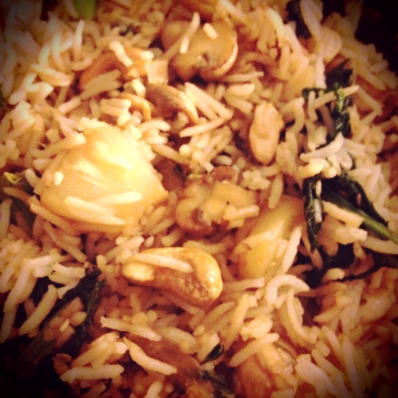 Cashew Pineapple Mushroom Fried Rice
