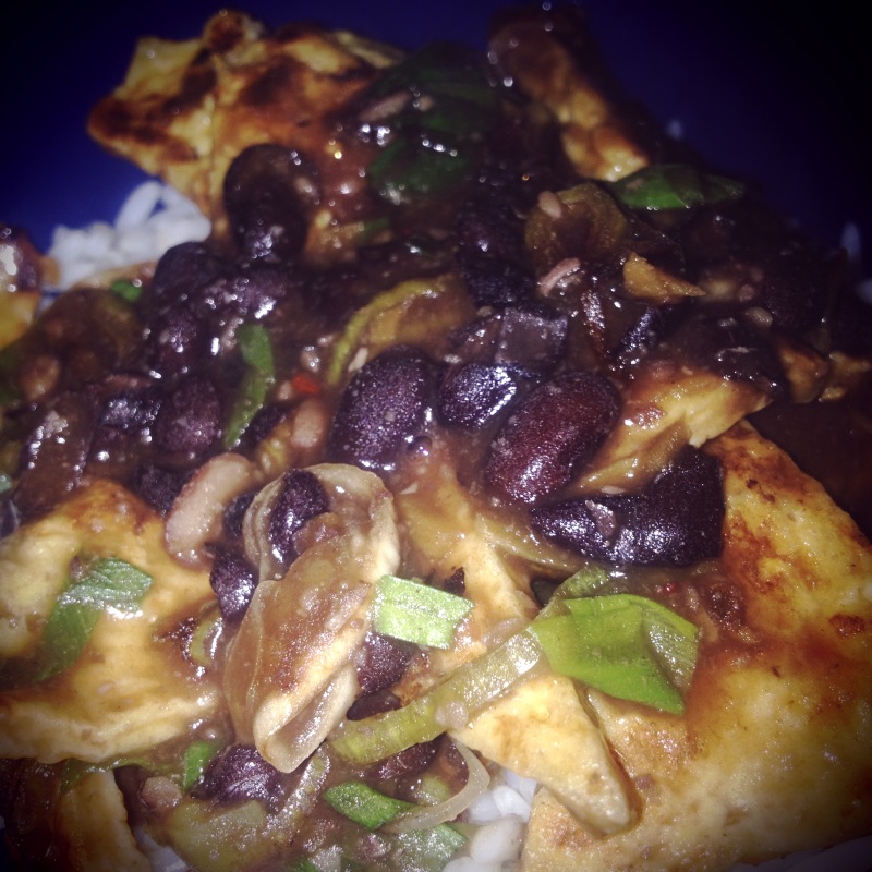 tofu with black bean sauce