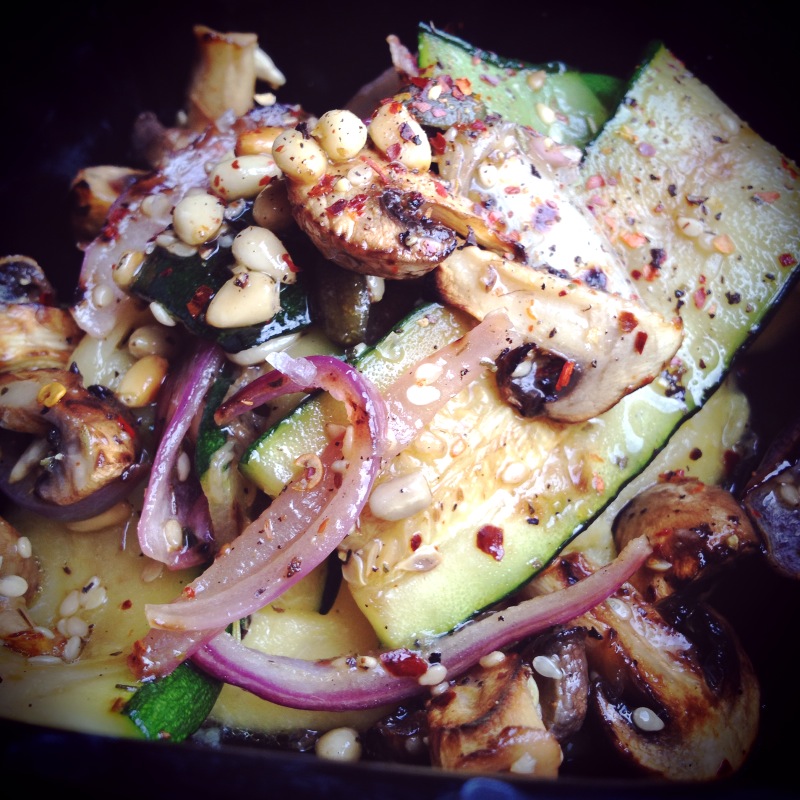 polenta with roasted veggies